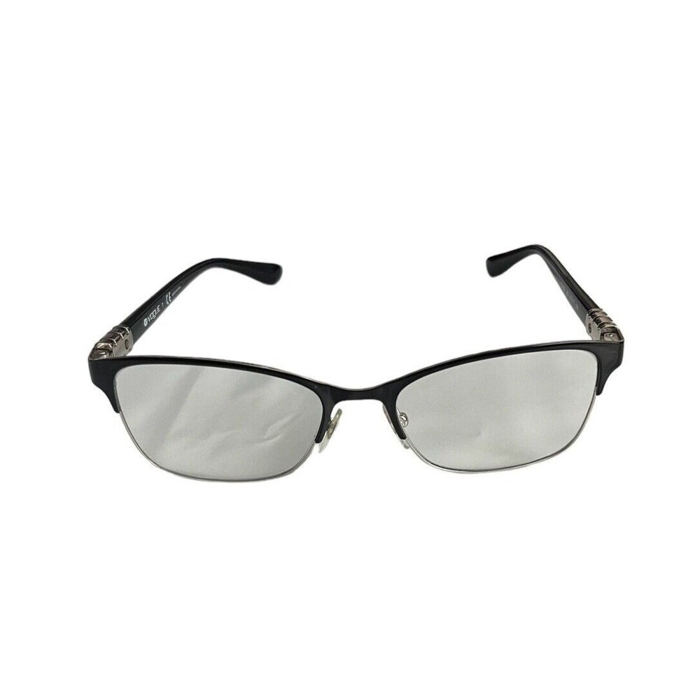 Vogue VO4050 352 Sunglasses Eyeglasses Frames Cat Eye Half Rim Black Silver 135
